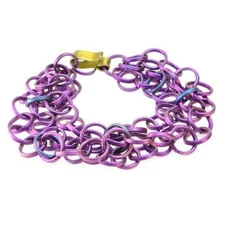 Giampouras 5001 ~ Anodized Colored Titanium Chain Bracelet