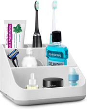 Toothbrush Holder for Bathroom,Detachable for Easy Cleaning Multi-Functional Cou