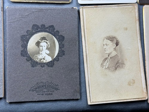 19 C.1890 Carte-de-Visite & Cabinet Cards ~ Victorian Women, Collection, Props - Picture 13 of 19