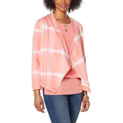 DG2 Diane Gilman Downtime Cascade Front Sweater Topper - Select Size & Color