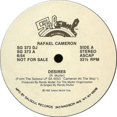 Rafael Cameron - Desires - 12'', Single, Promo