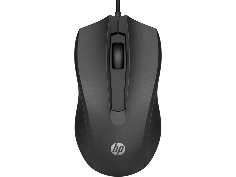 HP Wired Mouse 100 - Optical - Cable - Black - USB Type A - 1600 dpi - Scroll - Image 4 of 4