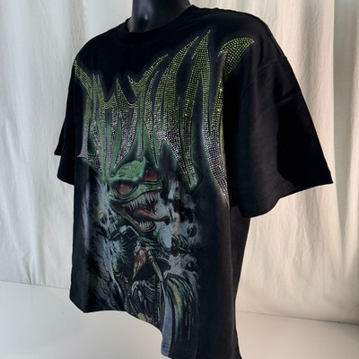 Goblin Tシャツ 黒 Mixed Emotion Goblin Rhinestone T-Shirt Size Medium Black