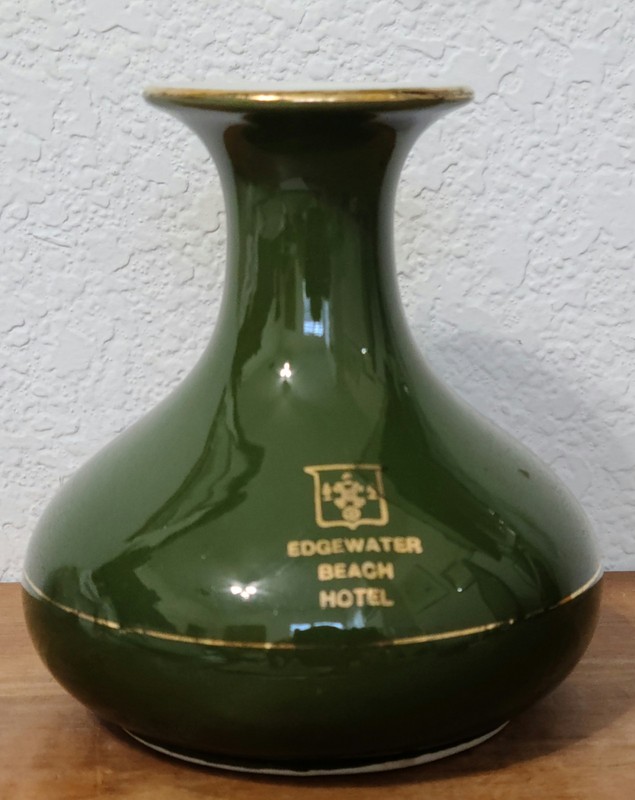 VASE from the  EDGEWATER  BEACH HOTEL