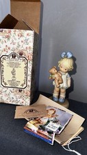 Memories of Yesterday w box "Holding On To Childhood Memories" Girl w Teddy