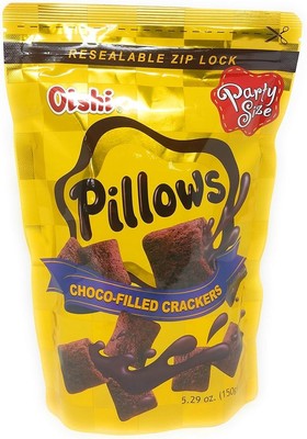 Oishi - Pillows, Choco-filled Crackers, 5.29oz (150g)