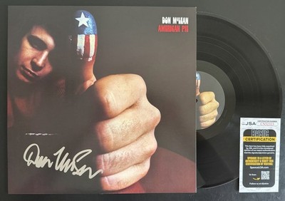 DON MCLEAN SIGNED  AMERICAN PIE  VINYL RECORD ALBUM LP JSA COA
