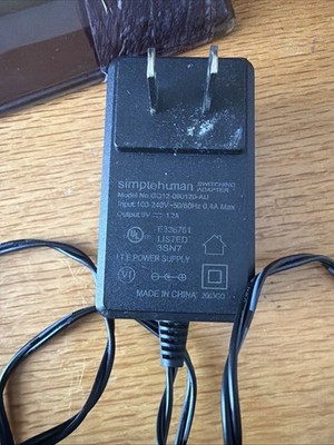 OEM AC Adapter  simplehuman Trash Sensor Can GQ12-090120-AU Power Supply Charger