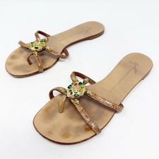 Giuseppe Zanotti Turtle Crystal Slide Sandals Donna EU 37,5 