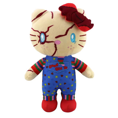 HELLO KITTY x CHUCKY 9'' Plush Stuffed Doll Kawaii Anime Horror HALLOWEEN