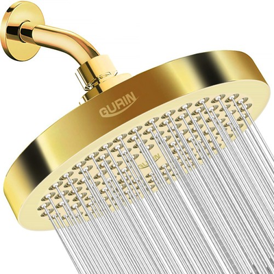 #ad Shower Head High Pressure Rain Luxury Bathroom Showerhead with Gold Plated F $34.83