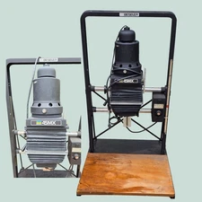 Beseler 45MX 4x5 Darkroom Photo Enlarger Frames Bases & 1 Negative Carrier Works