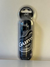 JVC HAFX7B - Gumy Plus Earbud Headphones Brand New Olive Black