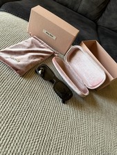 MIU MIU MU 08ZS 1AB5S0 Black Grey Women's 53 mm Sunglasses