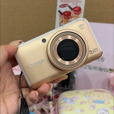 Canon PowerShot SX210 IS 14.0MP 14x Optical Zoom Digital Camera English - Gold