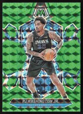 2023-24 Panini Mosaic Green P.J. Washington Jr. #80 Dallas Mavericks