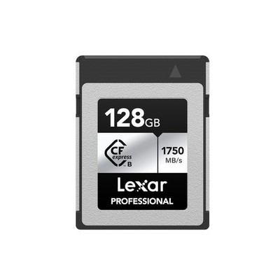128GB CFexpress Type B Silver 2.0 Card, 1750/1300 MB/s, 8K Video
