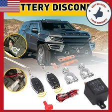 Car Battery Disconnect Master Switch Wireless W/ Control Remote Cut Off Isolator