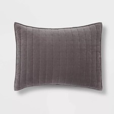 Channel Stitch Velvet Quilt Sham - Threshold