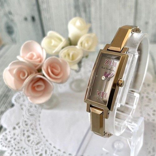 Paul Smith Gold Rectangular Watch Used