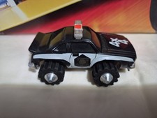Stomper Rough Rider RUNS AND LIGHTS WORK Vintage 1980s 4x4 Black Cop Car