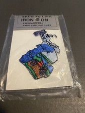 Small MICHIGAN Iron On Patch