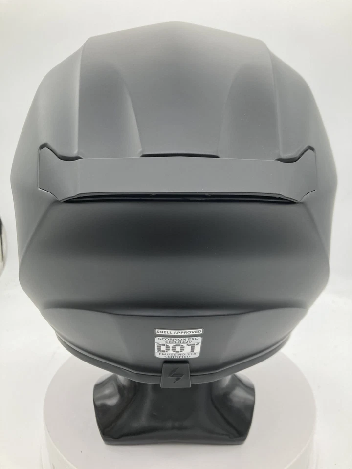 Scorpion Exo-R420 Matte Black Full Face Helmet Motorcycle Size Small - Изображение 4 из 4