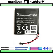 NEW WX30 SNN5951A Battery For Motorola Moto 360 1st-Gen Smart Watch