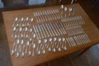 Rose Point by Wallace 1934 sterling silver flatware, set 100 pcs, service for 12