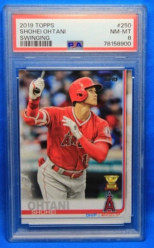 2019 TOPPS # 250 Shohei Ohtani PSA 8 NM-MT # 78158900 SWINGING Variation