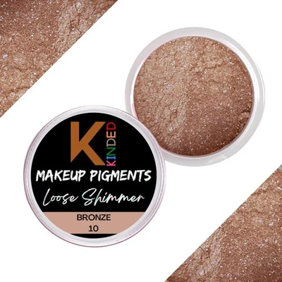 Fard À Paupières Pailleté Bronze 10 Teintes Pour Maquillage 3g - Photo 1/4