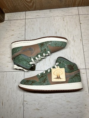 Nike GS Air Jordan 1 Mid Treeline Brown FQ8101-200 Size 7Y Fast Ship