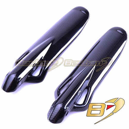 2015 Ducati Scrambler 100% Carbon Fiber LOwer Front Shock Protectors