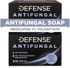 Defense Antifungal Bar Soap 2-Pack Jock Itch, Ringworm, Athlete'S Foot, Skin F