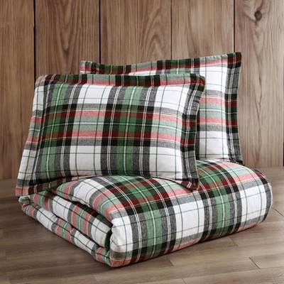 NEW Levtex Home Spencer Plaid Red Green Comforter Set - Full/Queen Comforter Set