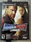 WWE Smackdown Vs Raw 2009 PS2 Playstation 2 Disk Case Manual Complete