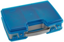 Large Plano 2 Sided Tackle Box Organizer Medium Size Metallic Gray Blue