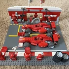 Vtg LEGO Racers: Ferrari F1 Pit Set (8375) Set Complete 2004 Retired