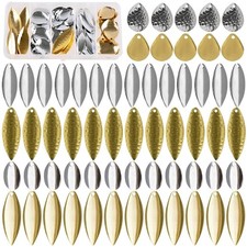 Spinner Blades for Lures Making Kit Easy Spin Colorado Willow Blades Kit Gold...