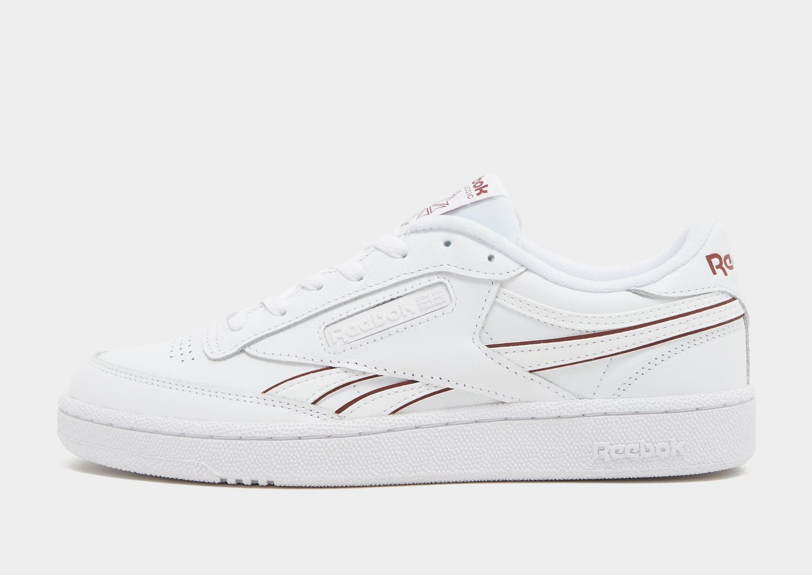 Authentic Reebok Club C Revenge ® ( Men All Sizes: UK 8 - 11 ) White / Maroon