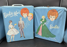 Vintage 1960's Mattel Barbie Doll Case  Barbie  Ken Double Doll Case
