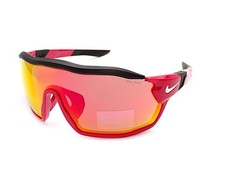 Nike Sunglasses Show X Rush Team Red Black with Road Tint Mirror Lens FD1887 657