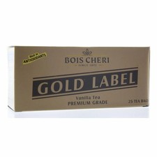 Mauritius Bois Cheri Black Tea Vanilla Premium Gold Label 25 Tea Bags 50g