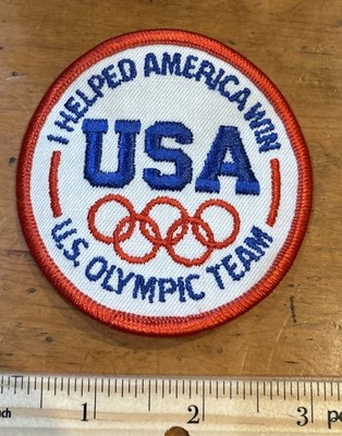 Vintage - I Helped America Win - USA US Olympic Team - Patch - Sports