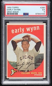 1959 Topps Early Wynn (Gray Back) #260 PSA 5 HOF