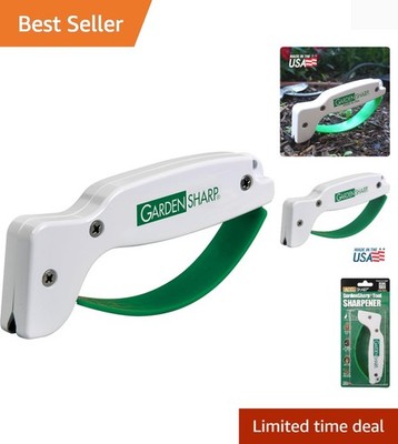 Garden Tool Sharpener, Diamond-Honed Tungsten Carbide Blades, Restores, Repai...