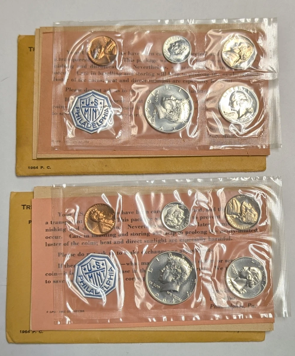 1964 银质美国硬币精制套币| eBay