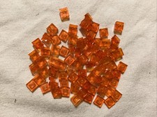 LEGO 3024 Plaque 1x1 Pack de 70 Orange Translucide Aide 🔥 Victimes