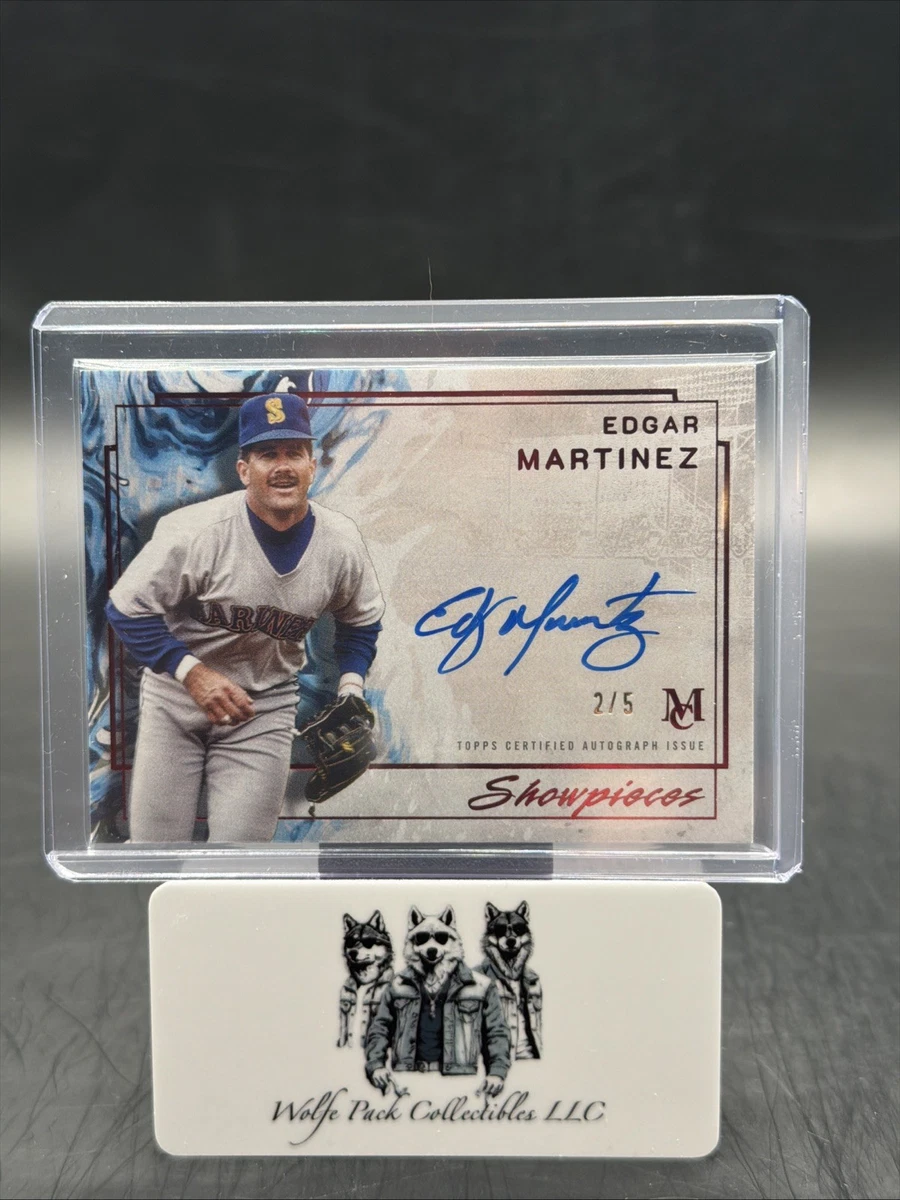 EDGER MARTINS THE TIME MACHINE サイン入り Edgar Martinez Baseball Serial Numbered Sports Trading Cards