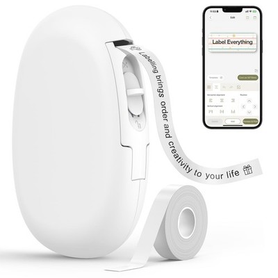 SUPVAN E10 Mini Bluetooth Etikettiergerät Maschine mit Klebeband, durchgehend wasserdicht